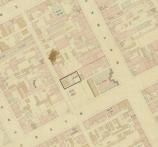 Figure 2: Excerpt from the ‘Bibbs map’, c. 1856, PROV, VPRS 8168/P3 Historic Plan Collection, item MELBRL12.